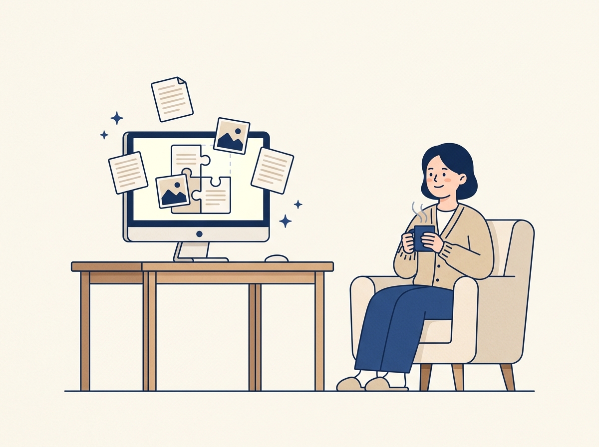 10단계: 사진 배치 자동 완성